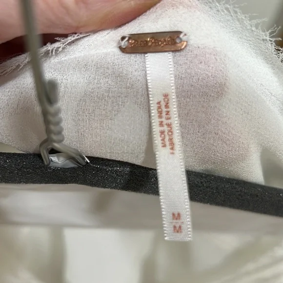 Free People sheer gather waist blouse - Picture 5 of 6